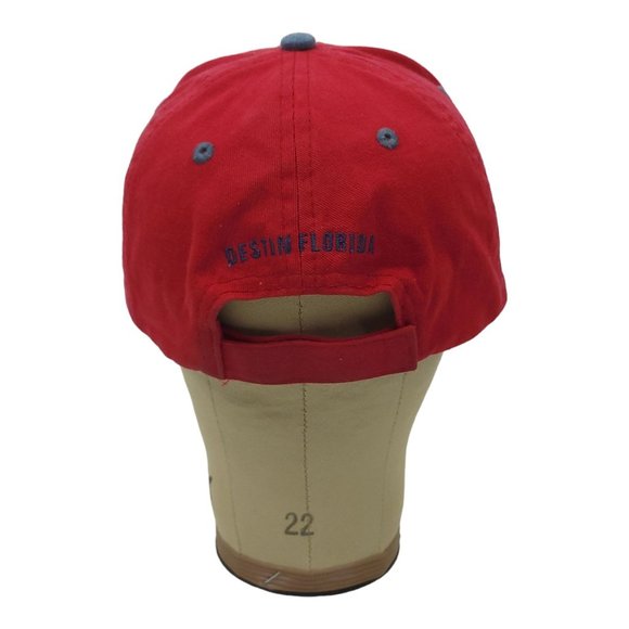 Vtg Distinctive Headwear Emerald Coast Strapack Cap Destin Florida Embroidery - Picture 7 of 11